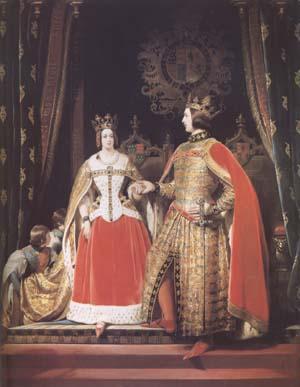 Sir Edwin Landseer Queen Victoria and Prince Albert at the Bal Costume of 12 May 1842 (mk25)